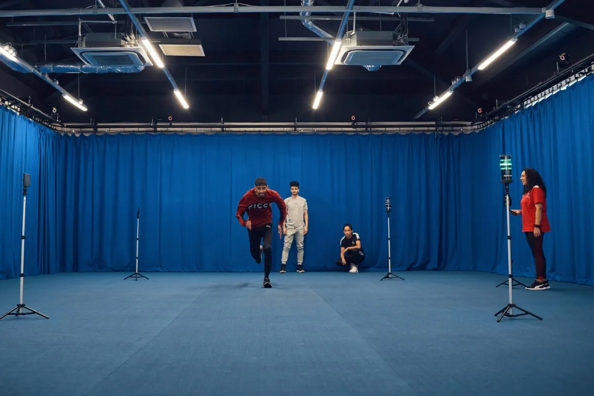 A group of students working in our Sports hall at our Main Campus.