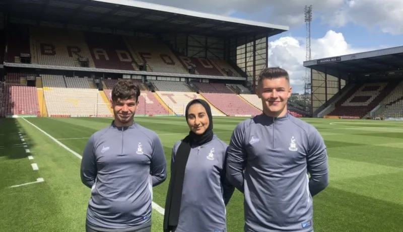 Alex Tilson Team picture Bradford FC.