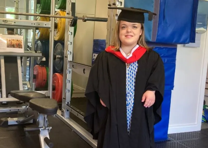 Lottie McGuinness in gown.