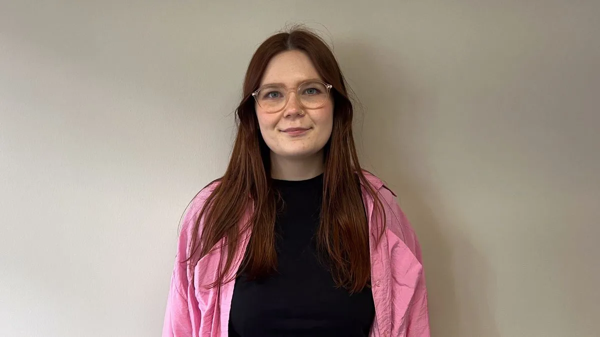 A picture of Indica Norcup, Chair of the Women Staff Network at Leeds Trinity University.