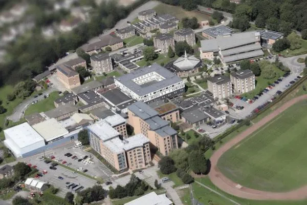 Aerial photograph of the Main Campus of Leeds Trinity University..