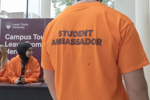 Student Ambassador at Open Day.