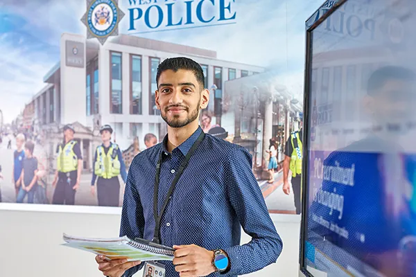 Student on placement with West Yorkshire Police .