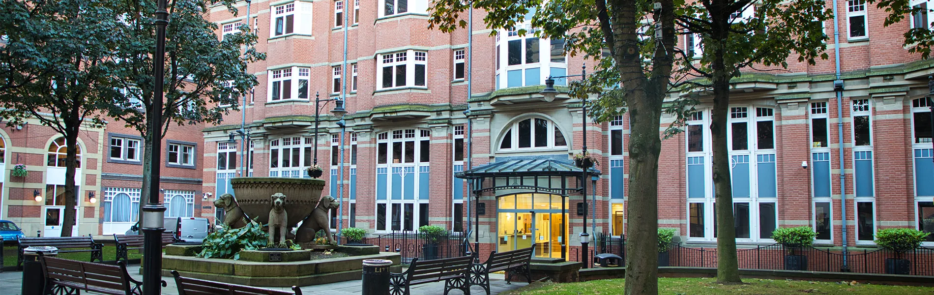 Entrance to the Leeds City Campus of Leeds Trinity University