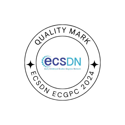Image of Quality Mark badge from the Early Childhood Studies Degree Network..