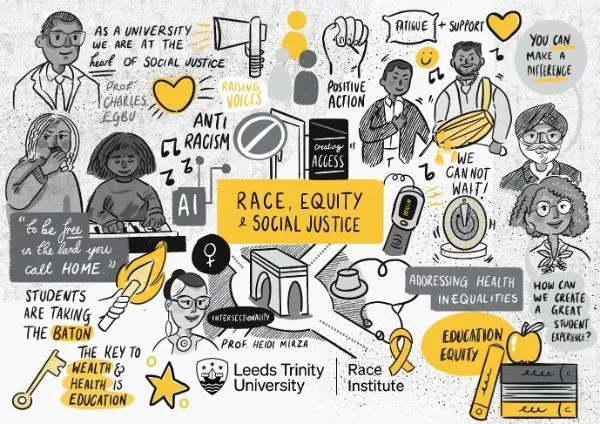 Race Institute conference sketch noting art.