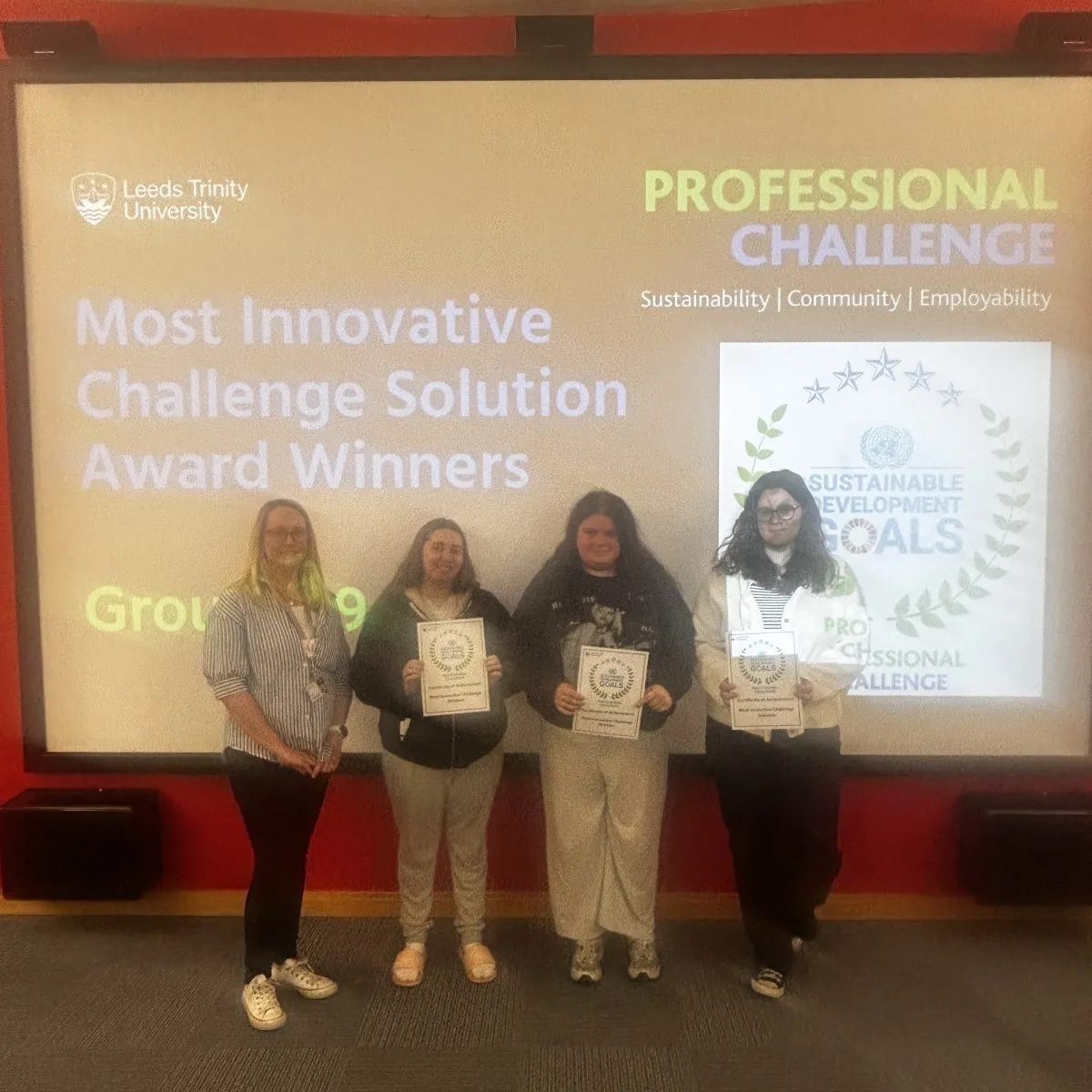 Professional Challenge - Most Innovative Award Winners.