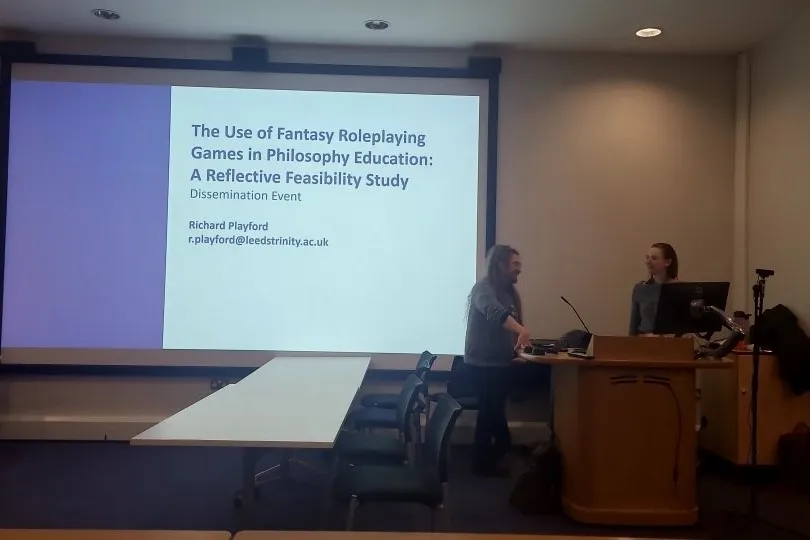Image of Philosophy, Ethics and Religion Dungeons and Dragons research session..