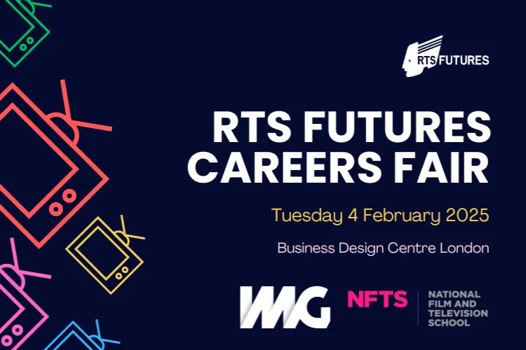Image of the Royal Television Society's Future Careers Fair promotion..