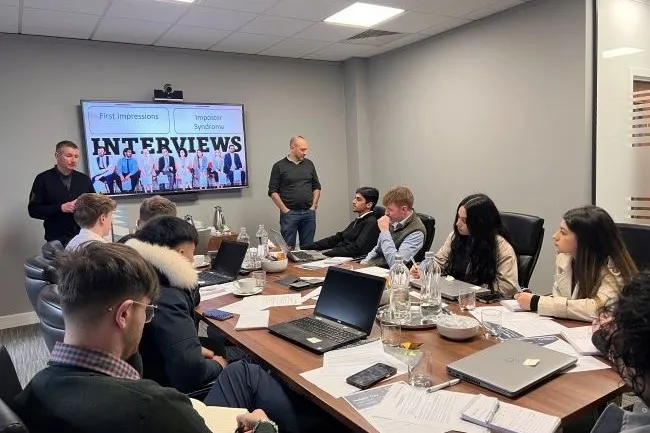 Image of Law students at a Schofield Sweeney Day session..