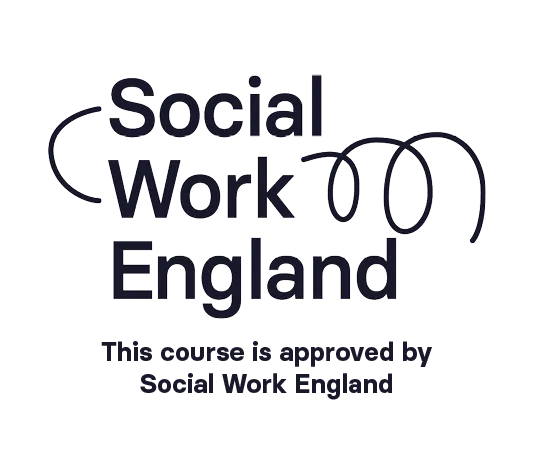 Social Work England Approved Logo..