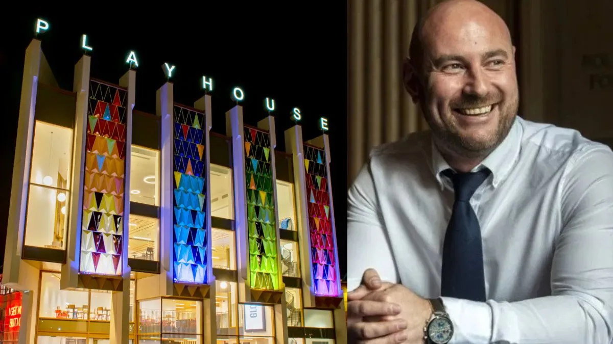 Photograph of Andy Brierley and the Leeds Playhouse..