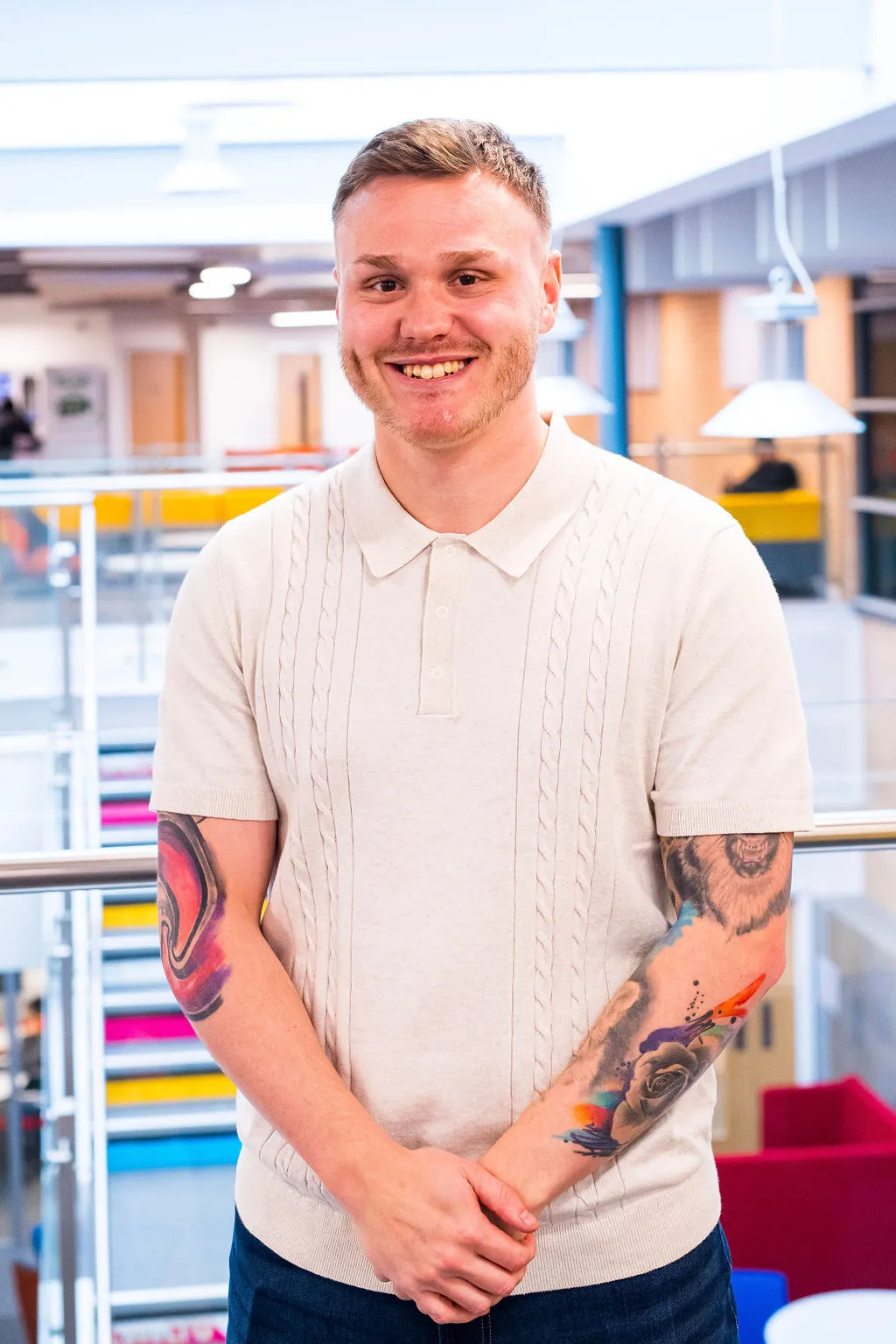 Staff profile photo of lecturer, Tom Naden..
