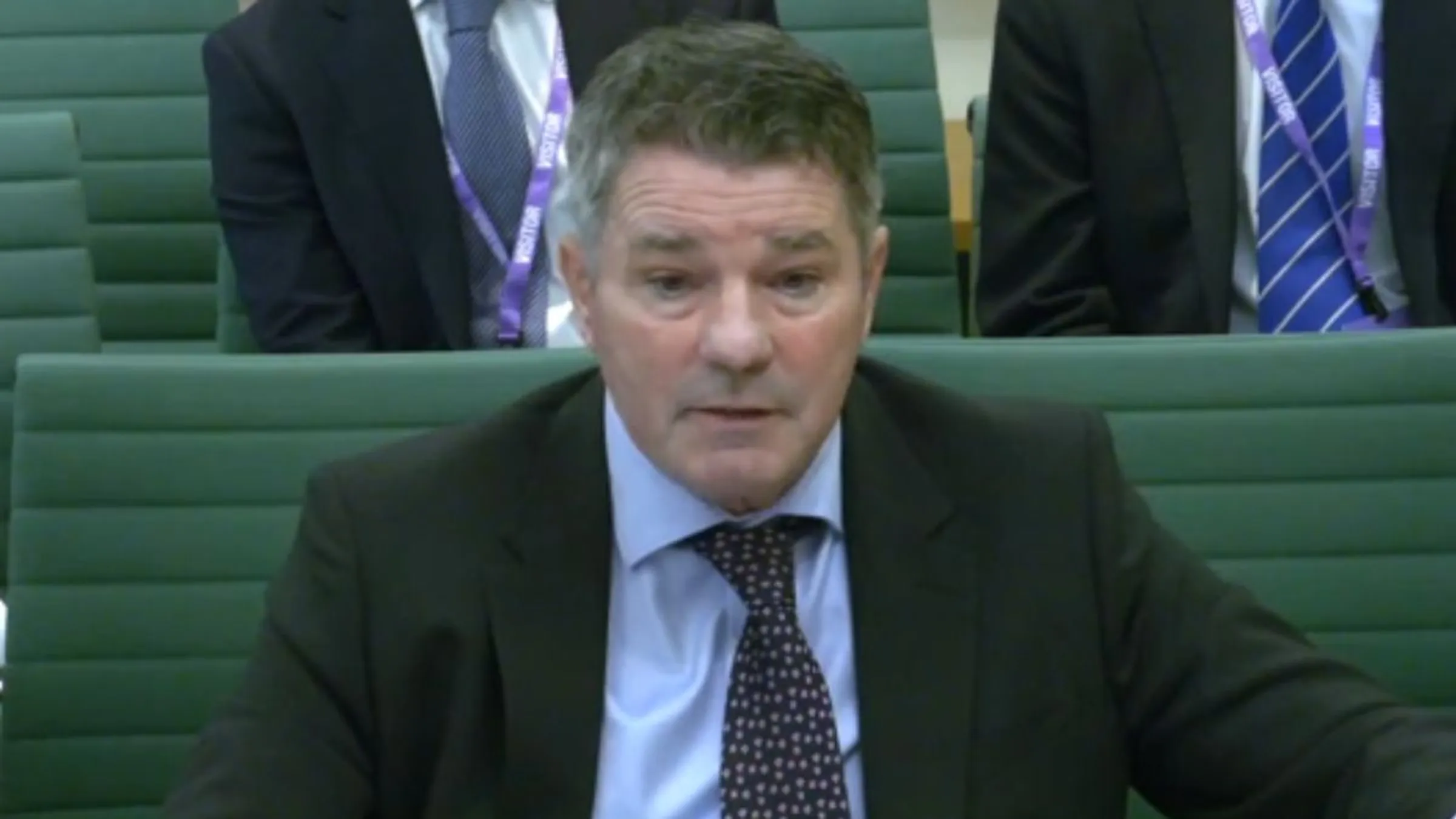A picture of Dr Rob Hornsby providing evidence as part of the Home Office inquiry into the impact of serious and organised crime on local neighbourhoods