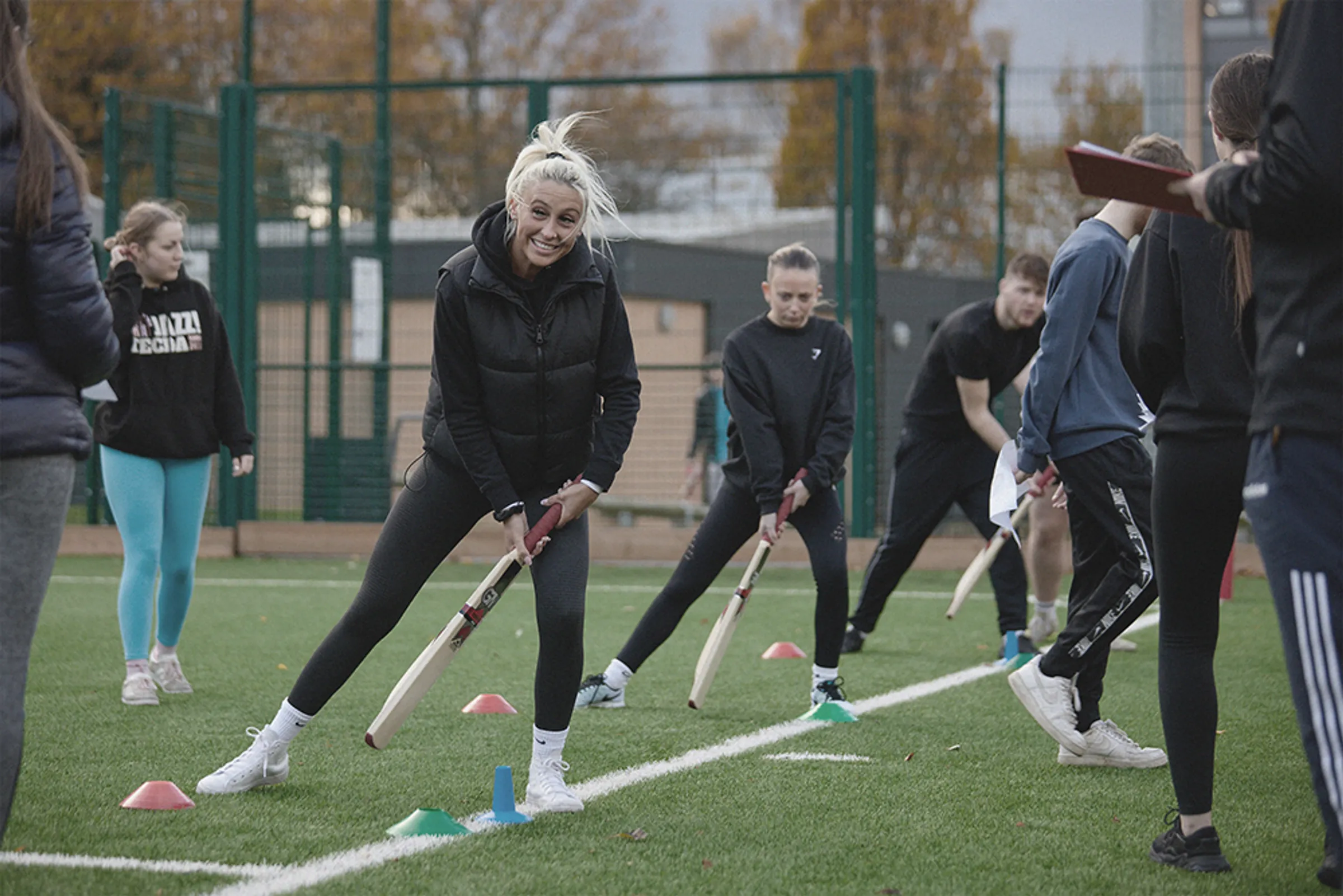 Student taking part in sport activity