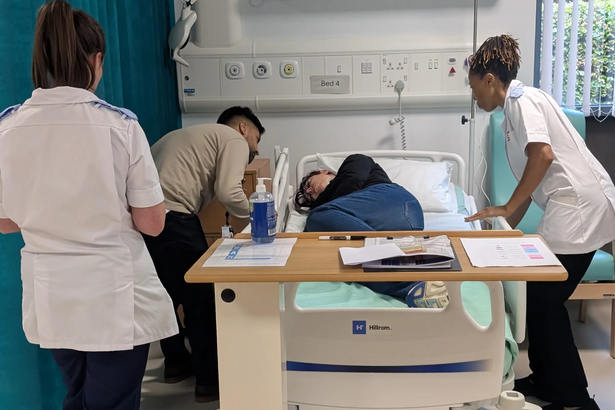 Image of Trainee Nursing Associates on their Simulation Week.