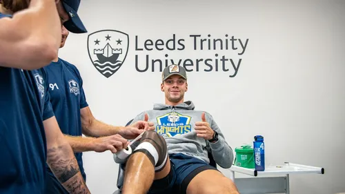Leeds Knights ice hockey team receiving expert support from Leeds Trinity University to sustain performance.