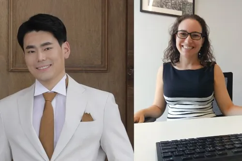 From left ro right: Dr Chanki Moon and Dr Laura De Pretto