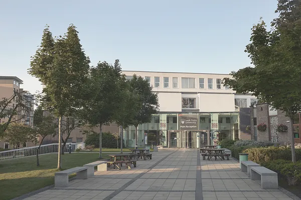 Outside the Atrium at Main Campus Horsforth