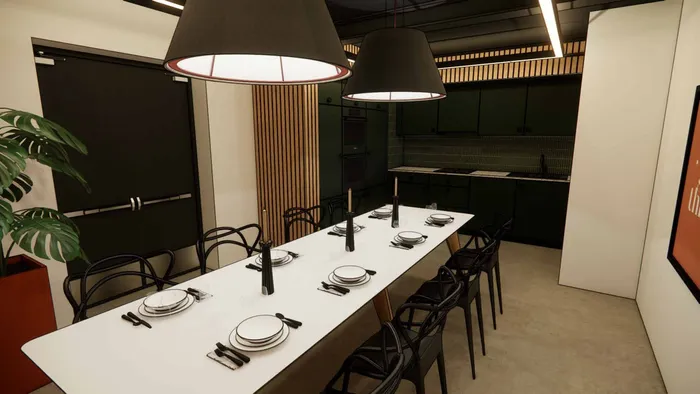 Clarence Dock Village - Dining Room Mock Up