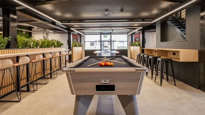 Clarence Dock Village common room pool table