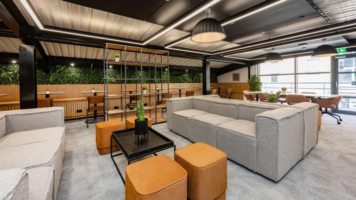 Clarence Dock Village common room study area