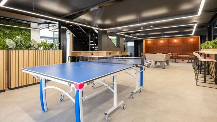 Clarence Dock Village common room table tennis