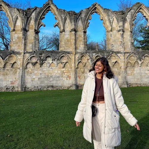 Photograph of international exchange student, Mushiga Balan.