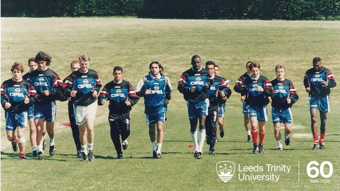 The French national team train at the Horsforth Campus in 1996