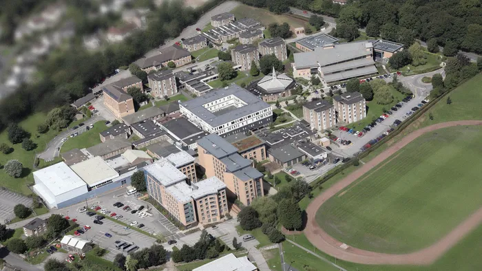 An aerial view of Leeds Trinity University campus