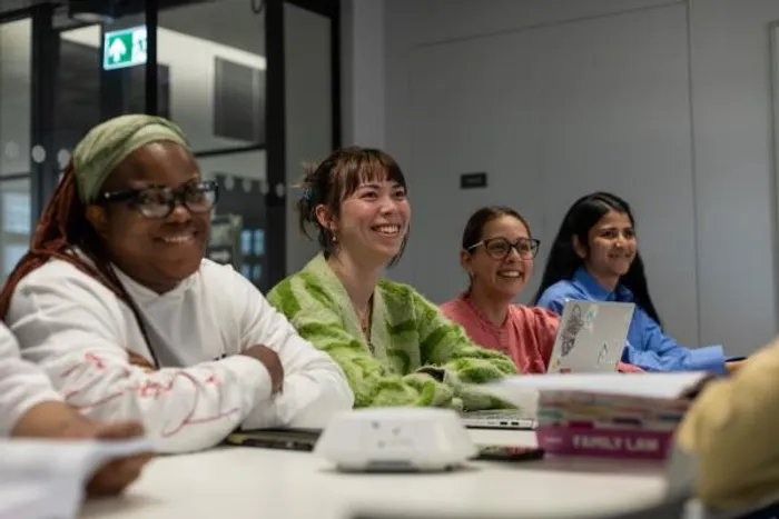 Students in a classroom at Leeds City Campus