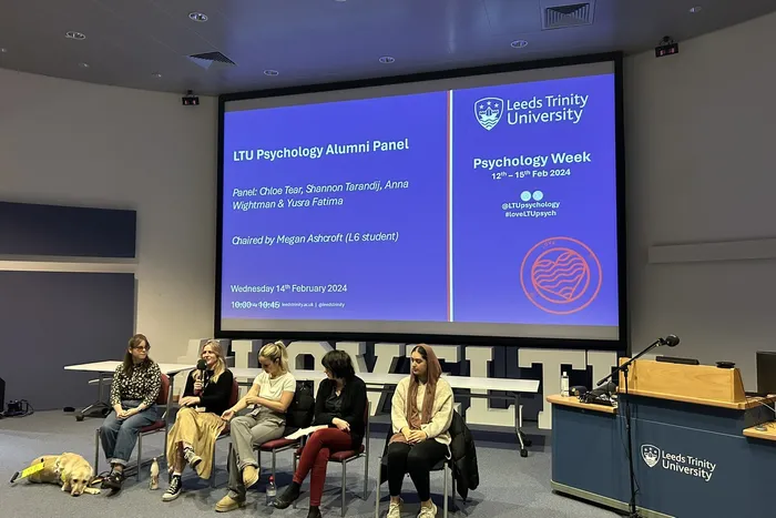 Alumni panel assembled for Psychology week 2024.