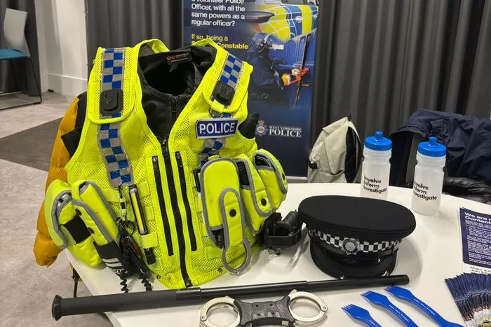 Image of West Yorkshire Police stand at our Criminology and Policing Employability Fair.