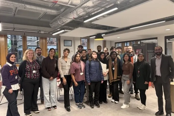 Image of Computer Science students at the Careers + Placements Employability Fair.