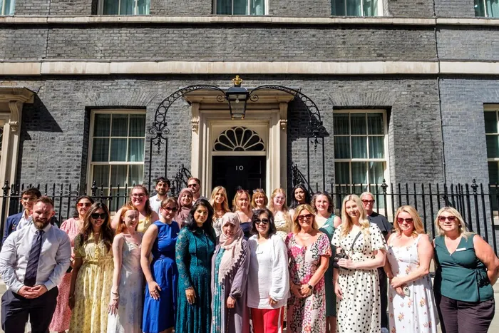 Education staff standing out Number 10.