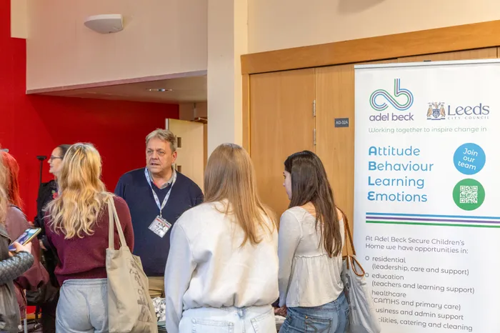 Image of students at the Psychology Week Careers Fair.