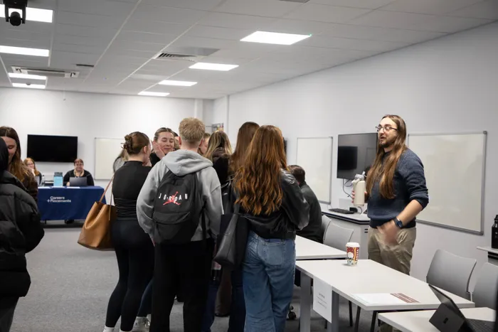 Psychology students exploring their options for Level 6.